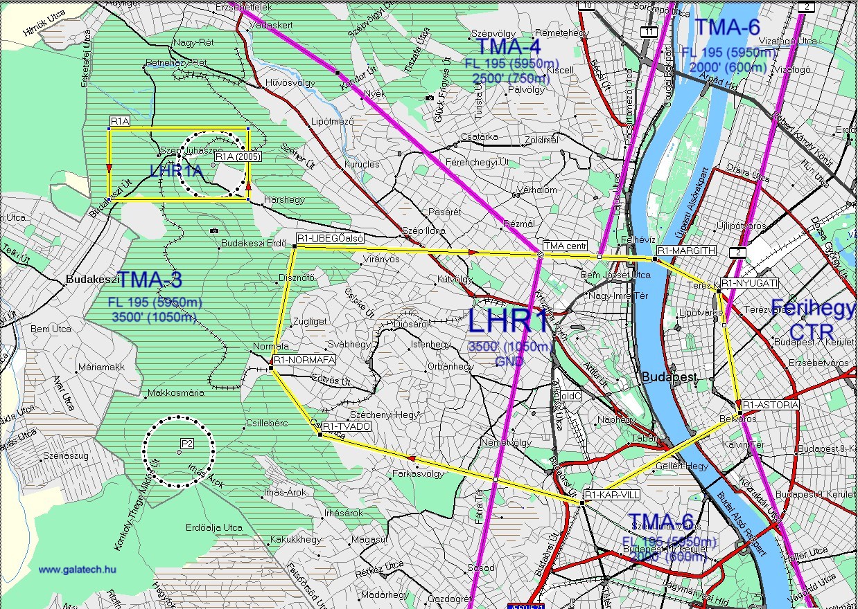 szintvonalas térkép budapest Bp TMA 2007.05.10 től szintvonalas térkép budapest