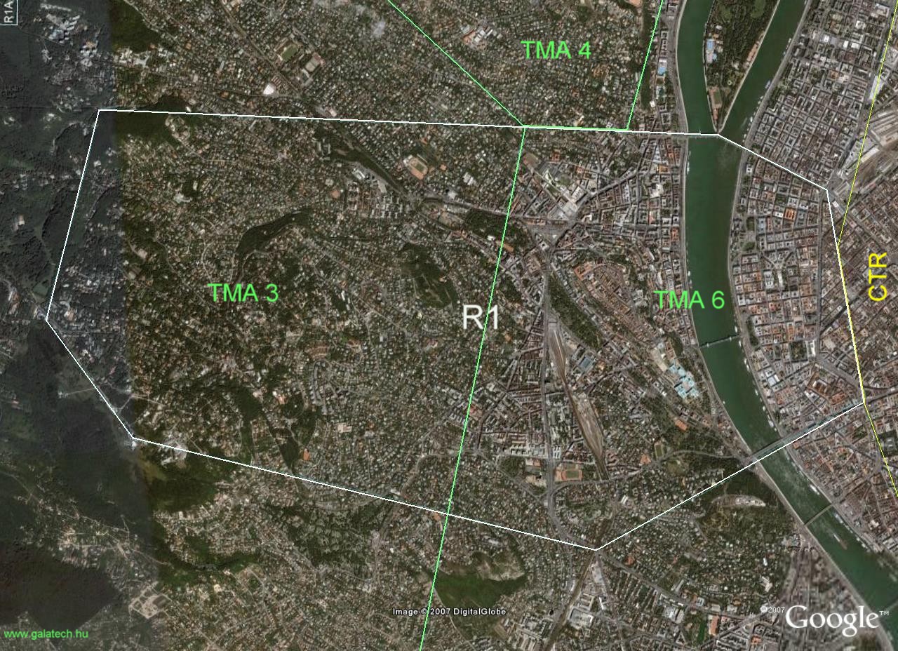 google műholdas térkép Bp TMA 2007.05.10 től google műholdas térkép