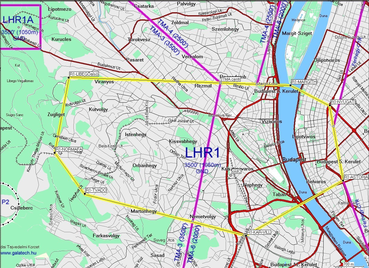 budapest tengerszint feletti magassága térkép Bp TMA 2007.05.10 től budapest tengerszint feletti magassága térkép